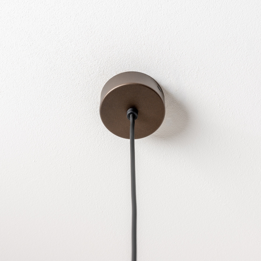 BRILAGI - Κρεμαστό φωτιστικό με καλώδιο VULCANO 1xE27/15W/230V Διάμ. 25 εκ. μπρονζέ/καπνιστό μπεζ
