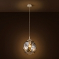 Brilagi - Κρεμαστό φωτιστικό με καλώδιο VULCANO 1xE27/15W/230V διάμ. 25 εκ. μπεζ/καπνιστό μπεζ