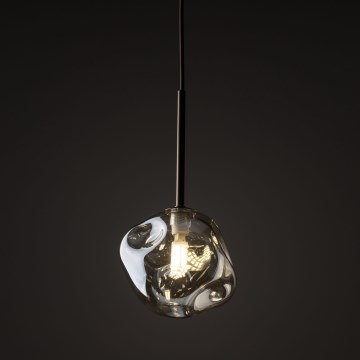 Brilagi - Κρεμαστό φωτιστικό με καλώδιο VULCANO 1xG9/8W/230V Ø 15 cm μπρονζέ/καπνιστό μπεζ