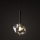 Brilagi - Κρεμαστό φωτιστικό με καλώδιο VULCANO 1xG9/8W/230V Ø 15 cm μπρονζέ/καπνιστό μπεζ