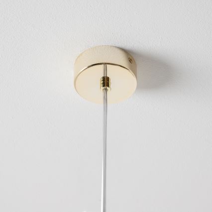 BRILAGI - Κρεμαστό φωτιστικό με καλώδιο VULCANO 1xG9/8W/230V διάμ. 15 cm χρυσό/καπνιστό μπεζ