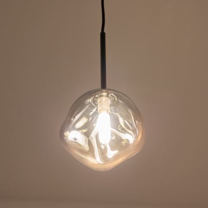 BRILAGI - Κρεμαστό φωτιστικό με καλώδιο VULCANO 1xG9/8W/230V διάμ. 15 εκ. μαύρο/καπνιστό μαύρο