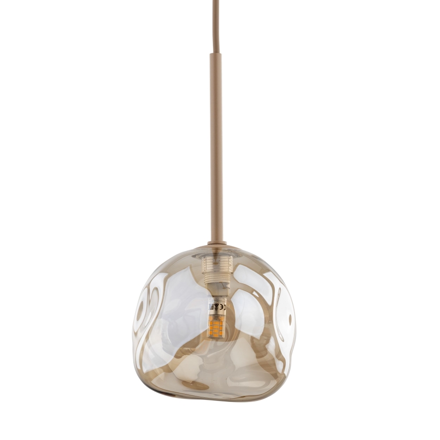 Brilagi - Κρεμαστό φωτιστικό με καλώδιο VULCANO 1xG9/8W/230V μπεζ/καπνιστό μπεζ