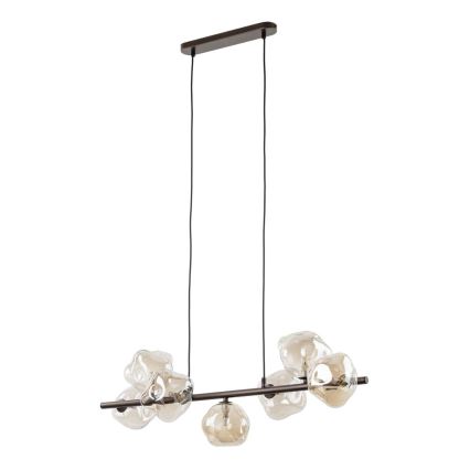 Brilagi - Κρεμαστό φωτιστικό με καλώδιο VULCANO 7xG9/8W/230V μπρονζέ/καπνιστό μπεζ