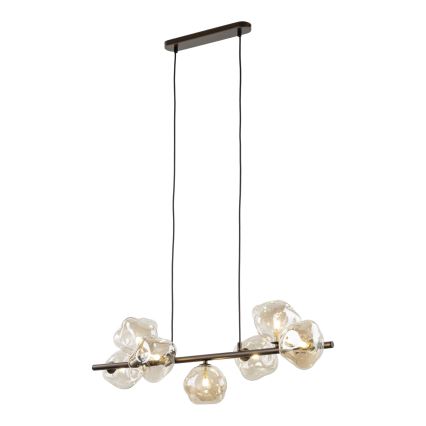 Brilagi - Κρεμαστό φωτιστικό με καλώδιο VULCANO 7xG9/8W/230V μπρονζέ/καπνιστό μπεζ
