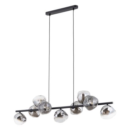 Brilagi - Κρεμαστό φωτιστικό με καλώδιο VULCANO 9xG9/8W/230V μαύρο/καπνιστό μαύρο
