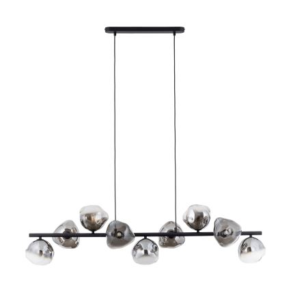 Brilagi - Κρεμαστό φωτιστικό με καλώδιο VULCANO 9xG9/8W/230V μαύρο/καπνιστό μαύρο