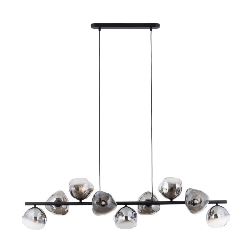 Brilagi - Κρεμαστό φωτιστικό με καλώδιο VULCANO 9xG9/8W/230V μαύρο/καπνιστό μαύρο