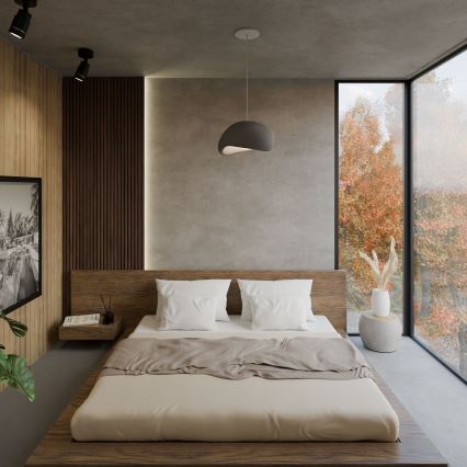 Brilagi - Κρεμαστό φωτιστικό με καλώδιο WABI SABI 1xE27/40W/230V γκρι