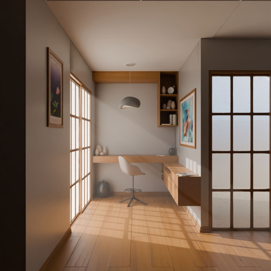 Brilagi - Κρεμαστό φωτιστικό με καλώδιο WABI SABI 1xE27/40W/230V γκρι