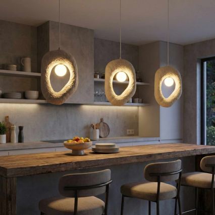 Brilagi - Κρεμαστό φωτιστικό με καλώδιο WABI SABI 1xE27/40W/230V εκρού