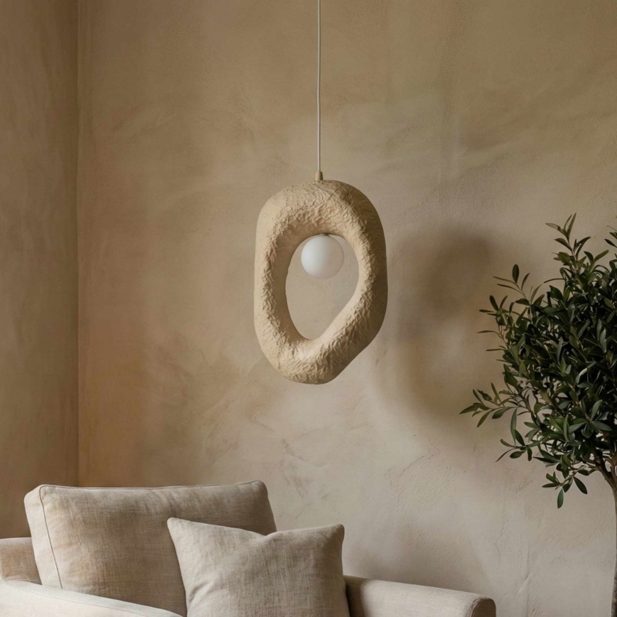 Brilagi - Κρεμαστό φωτιστικό με καλώδιο WABI SABI 1xE27/40W/230V εκρού