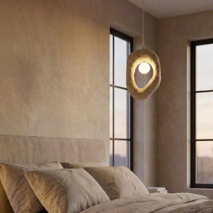 Brilagi - Κρεμαστό φωτιστικό με καλώδιο WABI SABI 1xE27/40W/230V εκρού