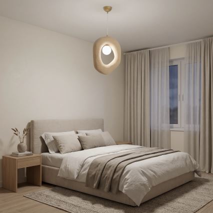 Brilagi - Κρεμαστό φωτιστικό με καλώδιο WABI SABI 1xE27/40W/230V εκρού