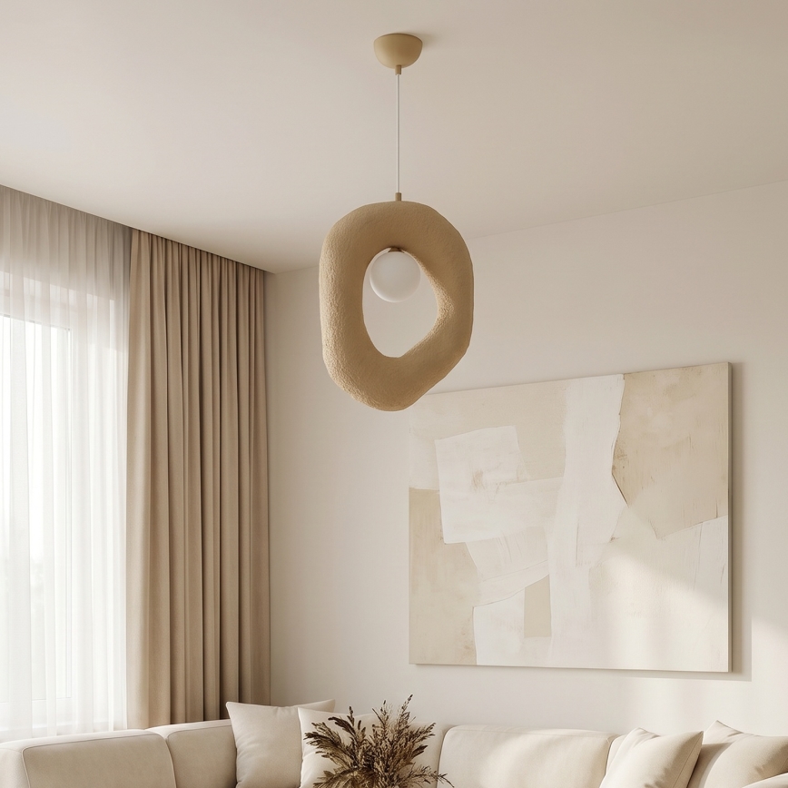 Brilagi - Κρεμαστό φωτιστικό με καλώδιο WABI SABI 1xE27/40W/230V εκρού