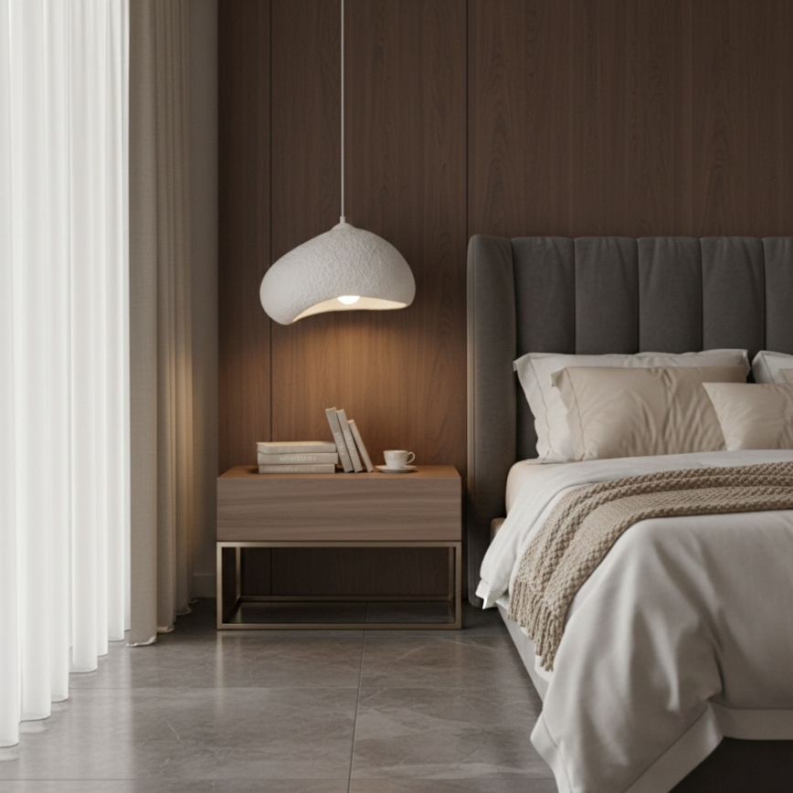 Brilagi - Κρεμαστό φωτιστικό με καλώδιο WABI SABI 1xE27/40W/230V Ø 32 cm λευκό