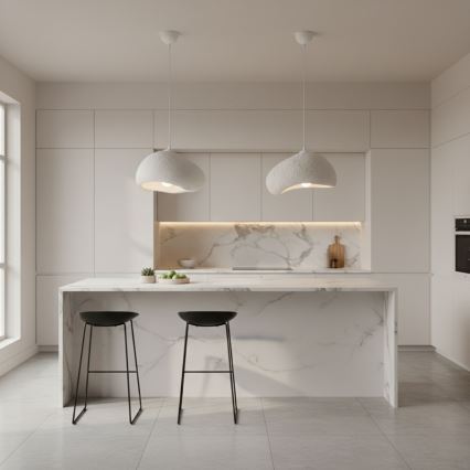 Brilagi - Κρεμαστό φωτιστικό με καλώδιο WABI SABI 1xE27/40W/230V Ø 32 cm λευκό