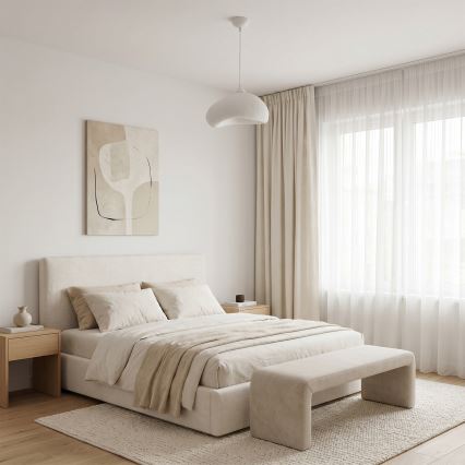 Brilagi - Κρεμαστό φωτιστικό με καλώδιο WABI SABI 1xE27/40W/230V Ø 32 cm λευκό