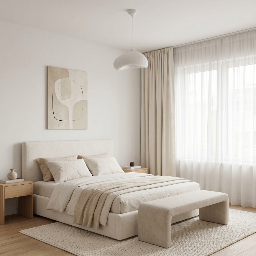 Brilagi - Κρεμαστό φωτιστικό με καλώδιο WABI SABI 1xE27/40W/230V Ø 32 cm λευκό