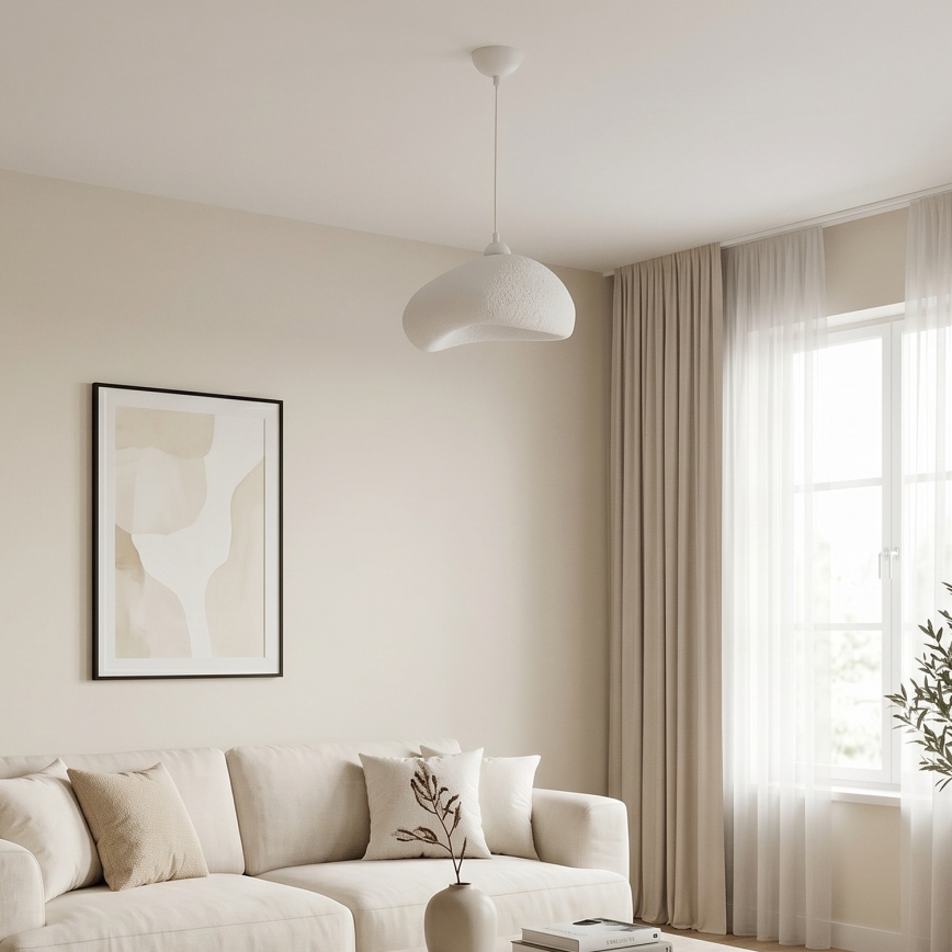 Brilagi - Κρεμαστό φωτιστικό με καλώδιο WABI SABI 1xE27/40W/230V Ø 32 cm λευκό