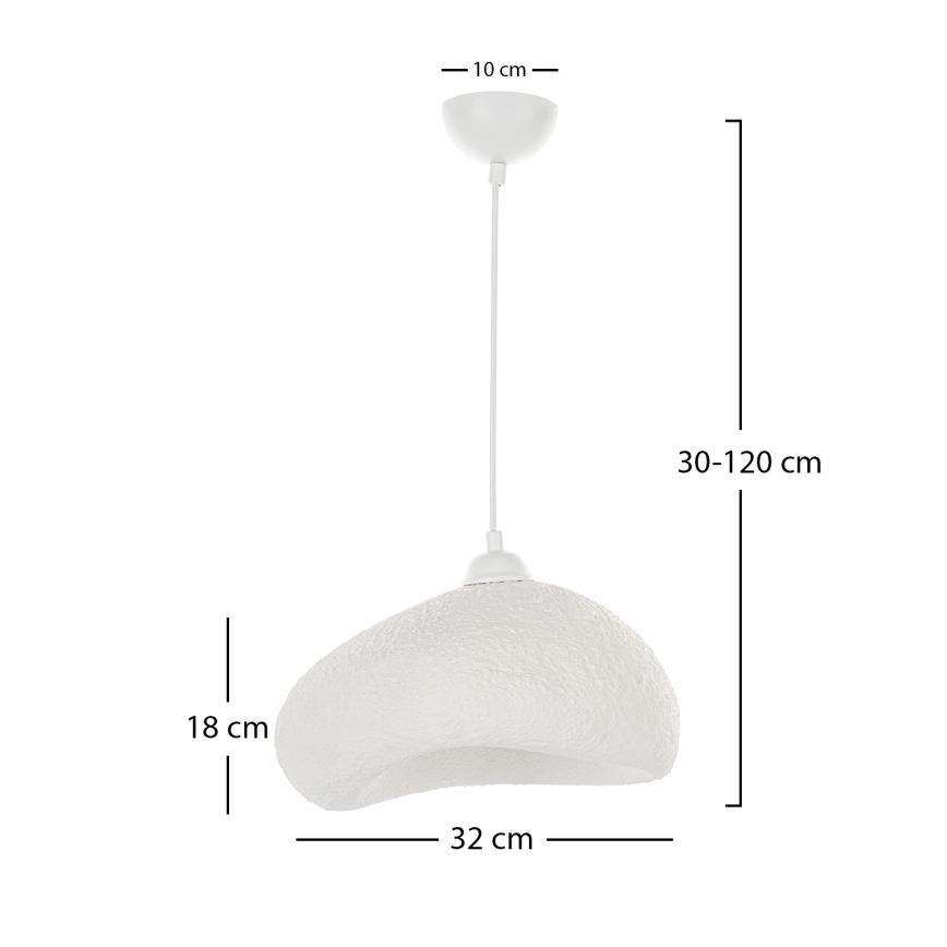 Brilagi - Κρεμαστό φωτιστικό με καλώδιο WABI SABI 1xE27/40W/230V Ø 32 cm λευκό