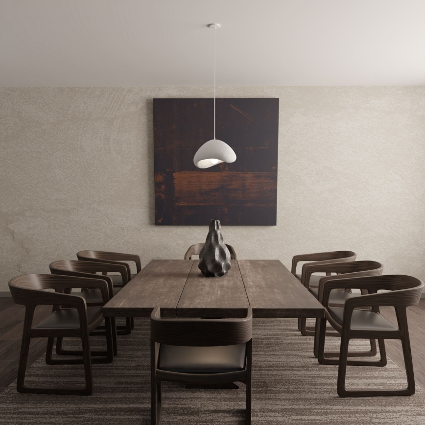 Brilagi - Κρεμαστό φωτιστικό με καλώδιο WABI SABI 1xE27/40W/230V Ø 33 cm λευκό