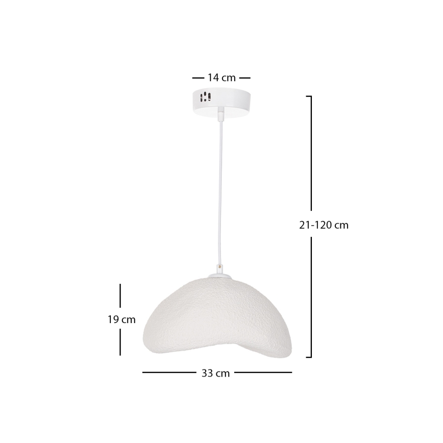 Brilagi - Κρεμαστό φωτιστικό με καλώδιο WABI SABI 1xE27/40W/230V Ø 33 cm λευκό