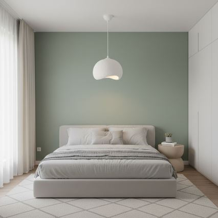 Brilagi - Κρεμαστό φωτιστικό με καλώδιο WABI SABI, 1xE27/40W/230V, Ø 34 cm, λευκό