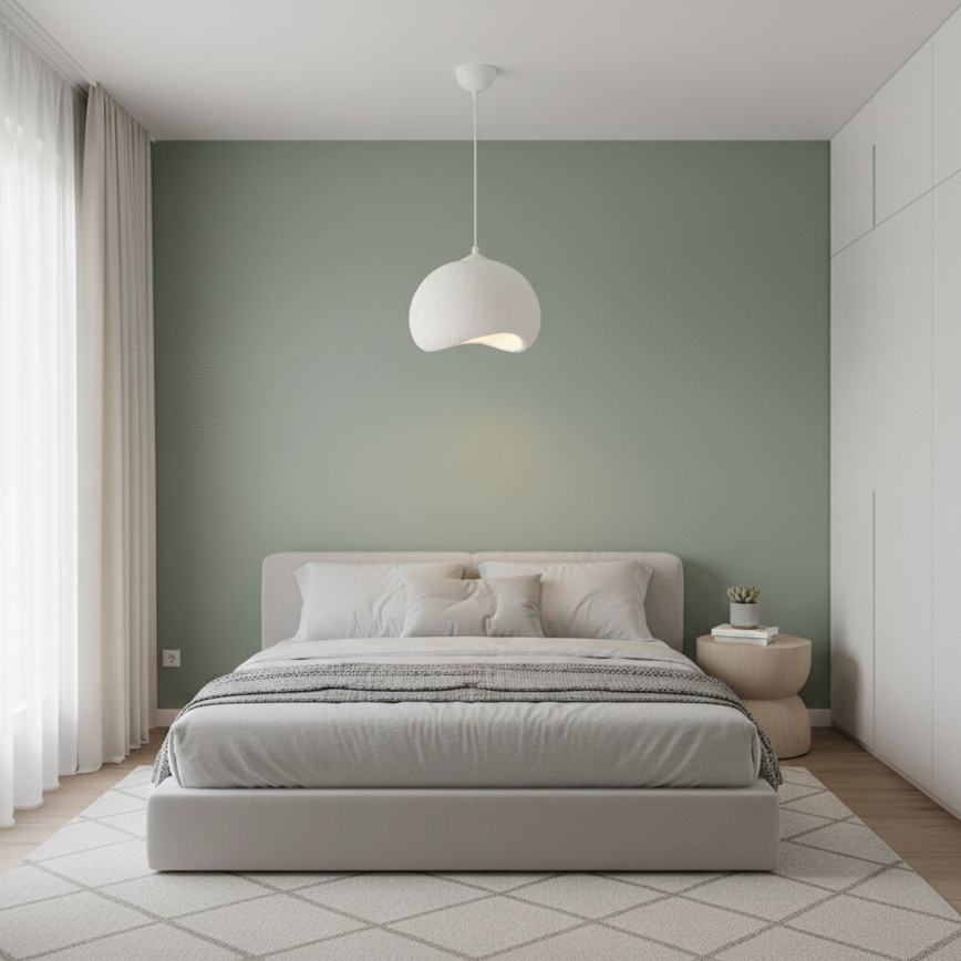 Brilagi - Κρεμαστό φωτιστικό με καλώδιο WABI SABI, 1xE27/40W/230V, Ø 34 cm, λευκό