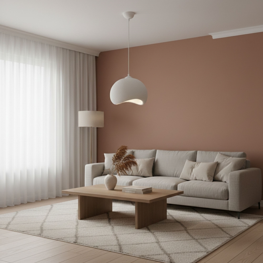 Brilagi - Κρεμαστό φωτιστικό με καλώδιο WABI SABI, 1xE27/40W/230V, Ø 34 cm, λευκό