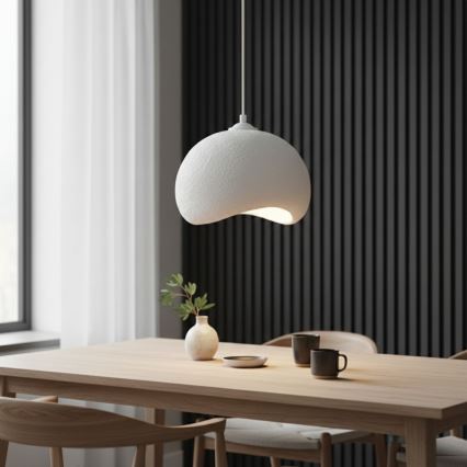 Brilagi - Κρεμαστό φωτιστικό με καλώδιο WABI SABI, 1xE27/40W/230V, Ø 34 cm, λευκό