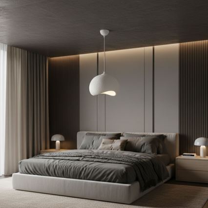 Brilagi - Κρεμαστό φωτιστικό με καλώδιο WABI SABI, 1xE27/40W/230V, Ø 34 cm, λευκό