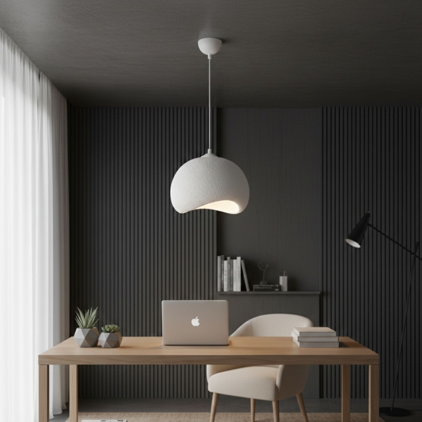 Brilagi - Κρεμαστό φωτιστικό με καλώδιο WABI SABI, 1xE27/40W/230V, Ø 34 cm, λευκό