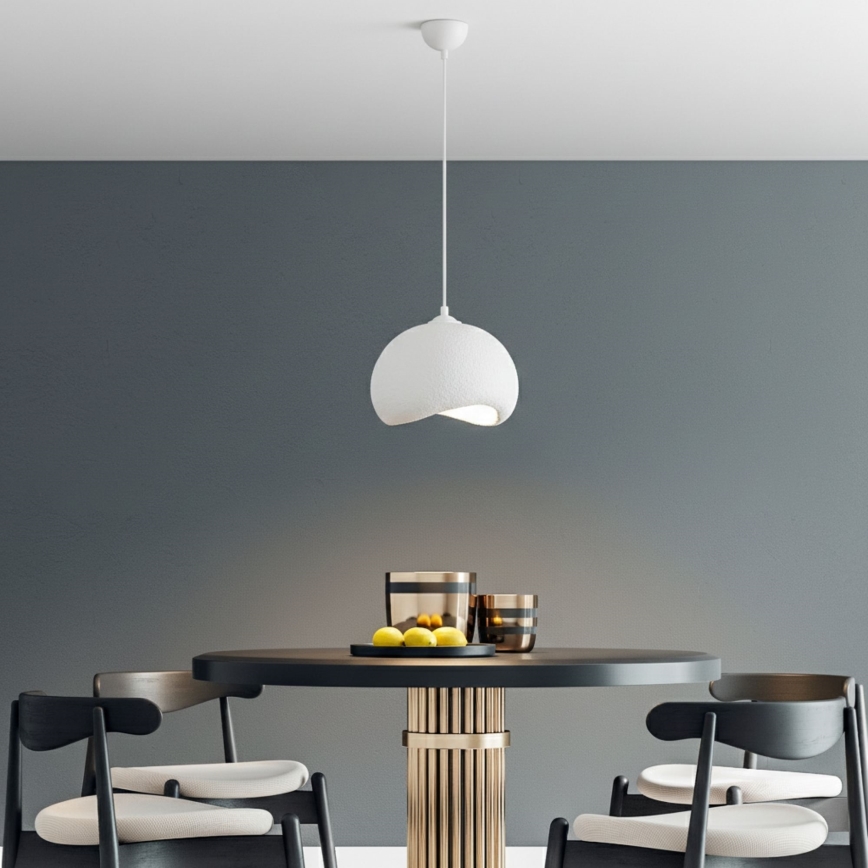 Brilagi - Κρεμαστό φωτιστικό με καλώδιο WABI SABI, 1xE27/40W/230V, Ø 34 cm, λευκό