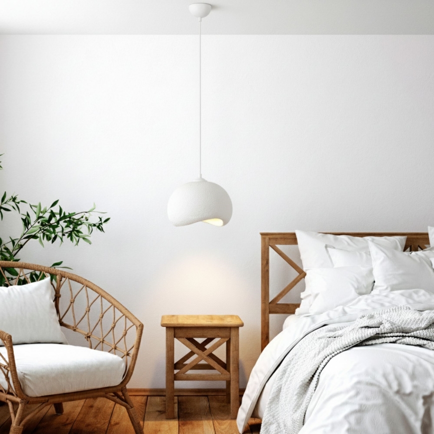 Brilagi - Κρεμαστό φωτιστικό με καλώδιο WABI SABI, 1xE27/40W/230V, Ø 34 cm, λευκό