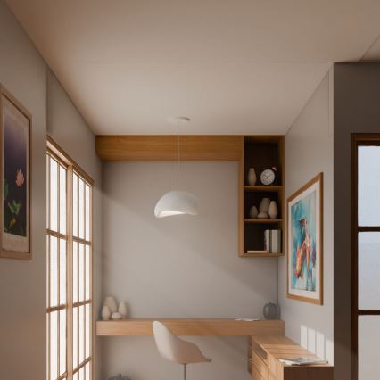 Brilagi - Κρεμαστό φωτιστικό με καλώδιο WABI SABI 1xE27/40W/230V Ø 35 εκ. λευκό
