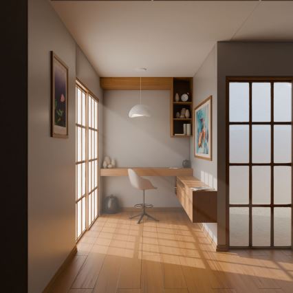 Brilagi - Κρεμαστό φωτιστικό με καλώδιο WABI SABI 1xE27/40W/230V Ø 35 εκ. λευκό