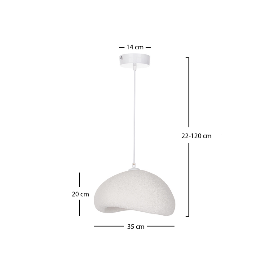 Brilagi - Κρεμαστό φωτιστικό με καλώδιο WABI SABI 1xE27/40W/230V Ø 35 εκ. λευκό