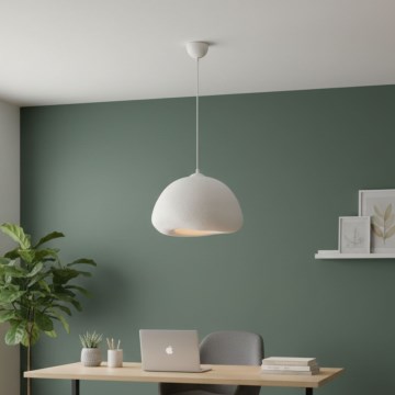 Brilagi - Κρεμαστό φωτιστικό με καλώδιο WABI SABI 1xE27/40W/230V Ø 42 cm λευκό