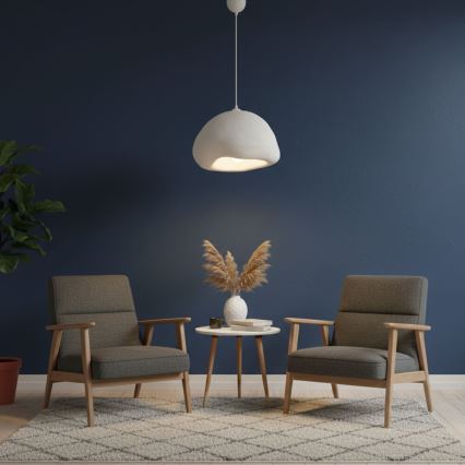 Brilagi - Κρεμαστό φωτιστικό με καλώδιο WABI SABI 1xE27/40W/230V Ø 42 cm λευκό