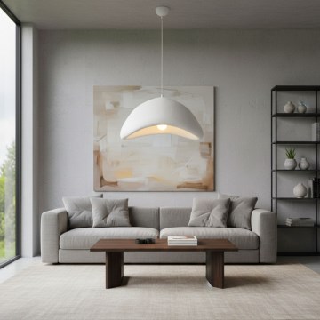 Brilagi - Κρεμαστό φωτιστικό με καλώδιο WABI SABI 1xE27/40W/230V Ø 52 εκ. λευκό