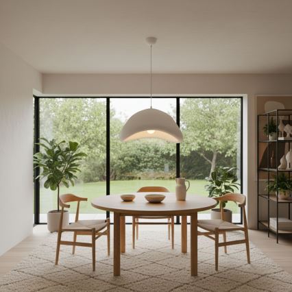 Brilagi - Κρεμαστό φωτιστικό με καλώδιο WABI SABI 1xE27/40W/230V Ø 52 εκ. λευκό