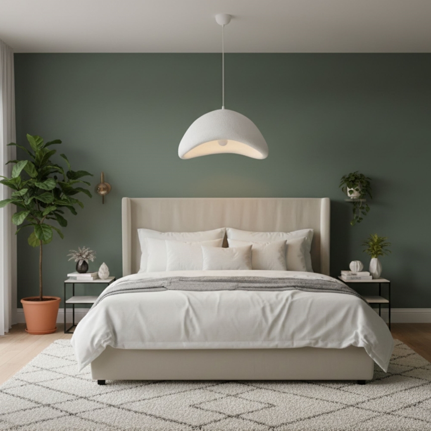 Brilagi - Κρεμαστό φωτιστικό με καλώδιο WABI SABI 1xE27/40W/230V Ø 52 εκ. λευκό