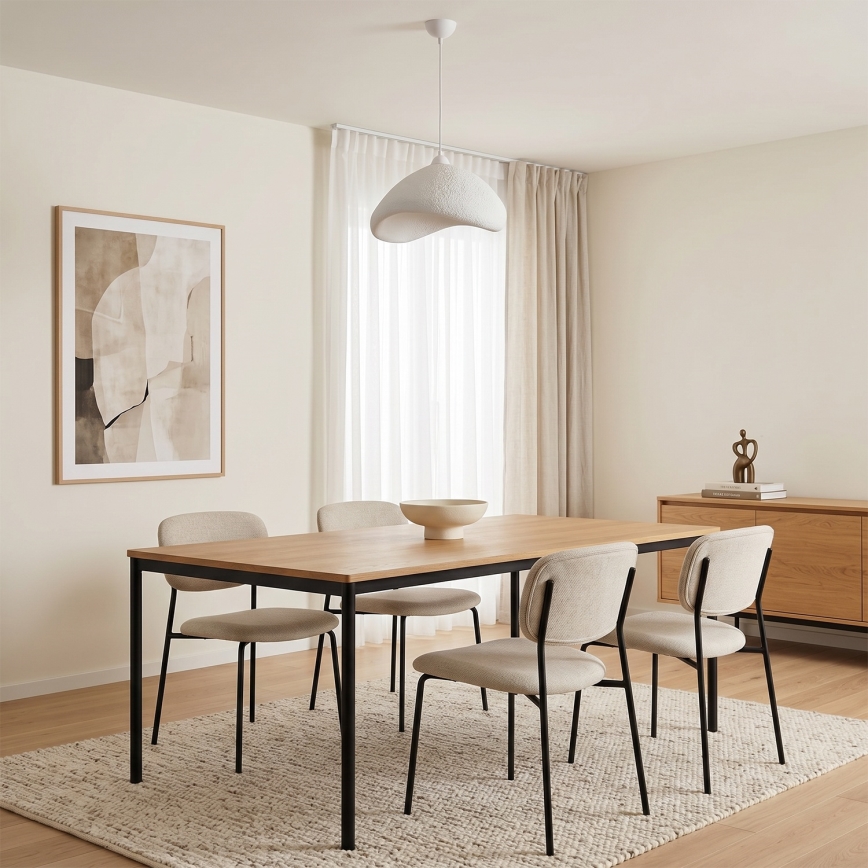 Brilagi - Κρεμαστό φωτιστικό με καλώδιο WABI SABI 1xE27/40W/230V Ø 52 εκ. λευκό