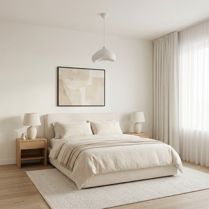 Brilagi - Κρεμαστό φωτιστικό με καλώδιο WABI SABI 1xE27/40W/230V, διάμ. 30 εκ., λευκό