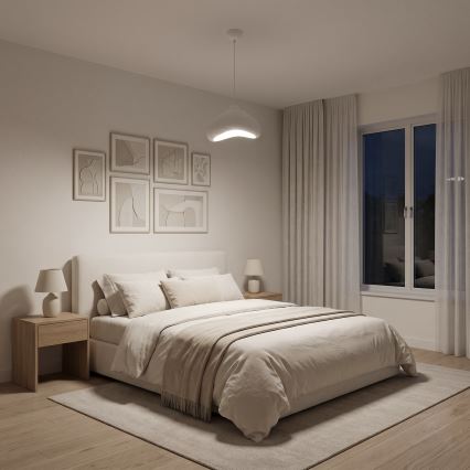 Brilagi - Κρεμαστό φωτιστικό με καλώδιο WABI SABI 1xE27/40W/230V, διάμ. 30 εκ., λευκό