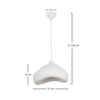 Brilagi - Κρεμαστό φωτιστικό με καλώδιο WABI SABI 1xE27/40W/230V, διάμ. 30 εκ., λευκό