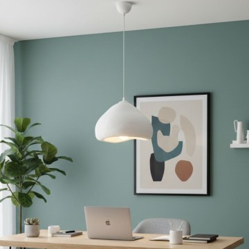 Brilagi - Κρεμαστό φωτιστικό με καλώδιο WABI SABI 1xE27/40W/230V διάμ. 32 cm λευκό