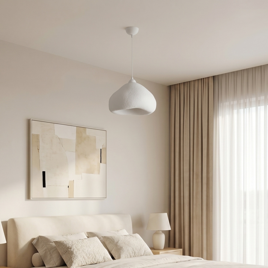 Brilagi - Κρεμαστό φωτιστικό με καλώδιο WABI SABI 1xE27/40W/230V διάμ. 32 cm λευκό