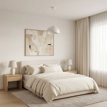 Brilagi - Κρεμαστό φωτιστικό με καλώδιο WABI SABI 1xE27/40W/230V διάμ. 32 cm λευκό